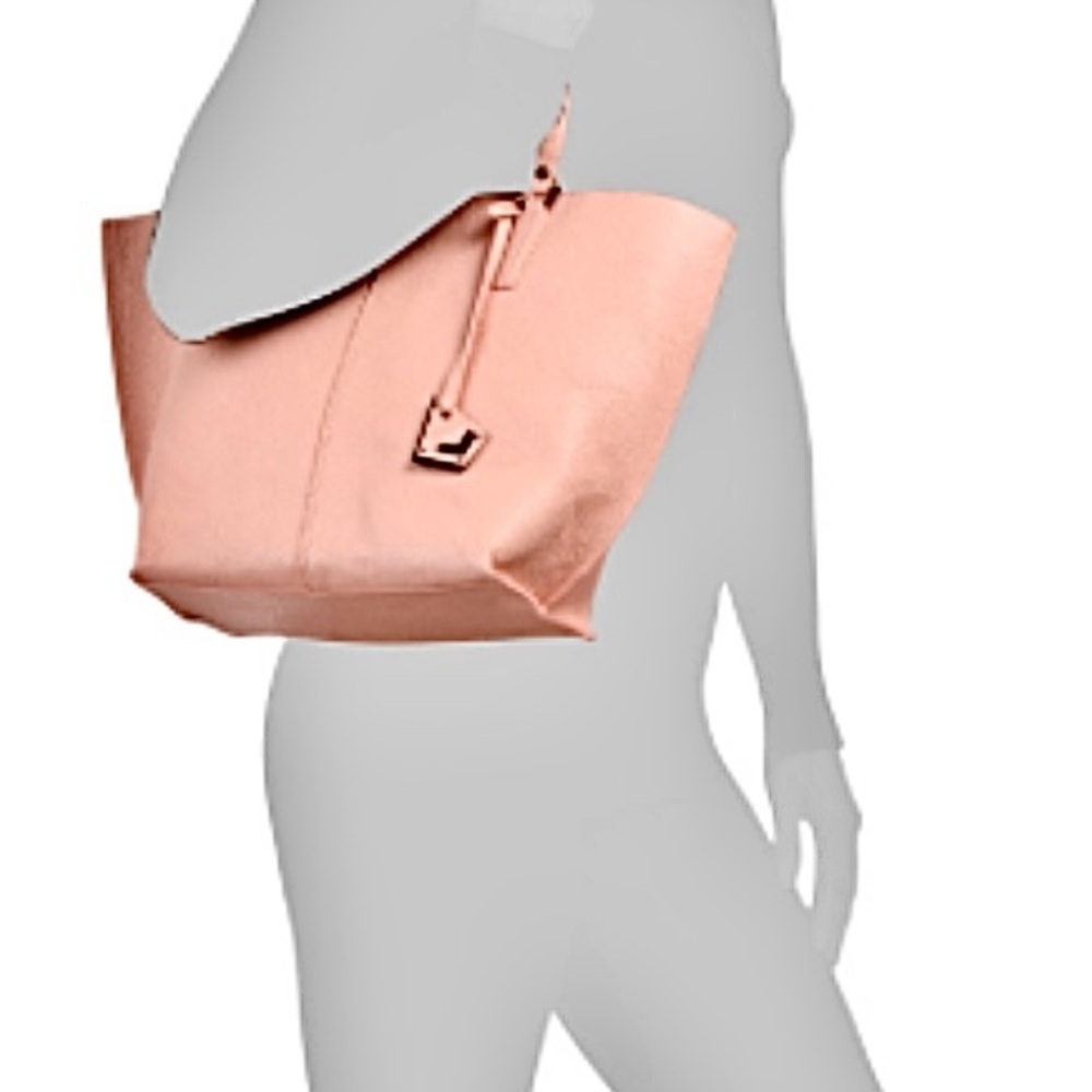 NWT~2 PIECE BOTKIER SHOULDER BAG TOTE and MAKE-UP BAG-100% Genuine LEATHER
